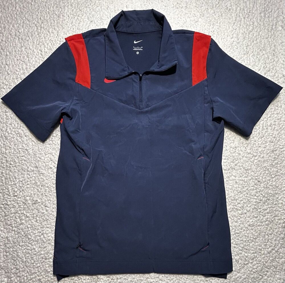 Nike Football Coach Performance 1/4 Zip Short Sleeve Sideline Jacket Size S